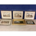 A quantity of pictures for clearance, to include Prints of Windsor Castle, coloured engraings,