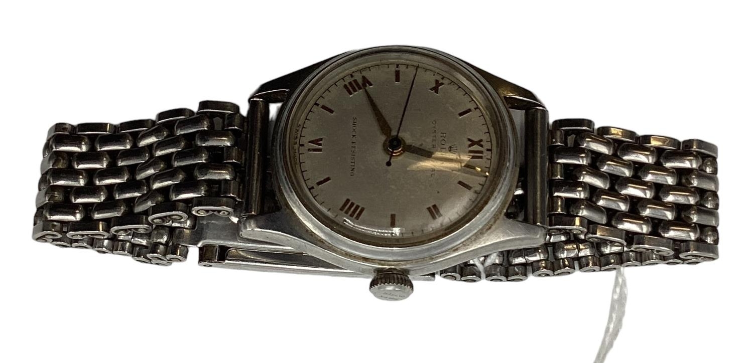 ROLEX Oyster Royal Gentlemans Stainless steel 33mm cased wrist watch champagne faced with Roman - Image 8 of 8