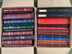 A large collection of 20th century world and UK stamps in bound albums. Please see photos.