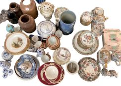 Quantity of general china, to include Bunnykins, Blue and white, stoneware, Medici, Continental