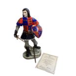 A Royal Doulton Lord Lawrence Olivier as Richard III Figure. Number 116/750. Boxed with COA. In good
