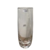 A modern Orrefors glass vase, 32cm