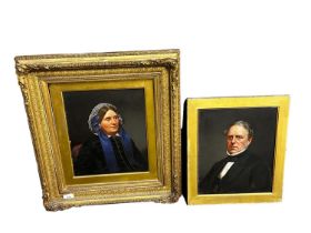 Framed Late C19th/early C20th oils, Portraits, etc, country house clearance, sold as seen, see