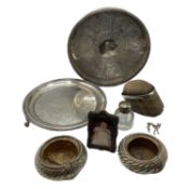 A quantity of silver and plated items, see images for details