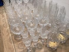 A Quantity of crystal glassware, including range of drinking glasses, see all images for details