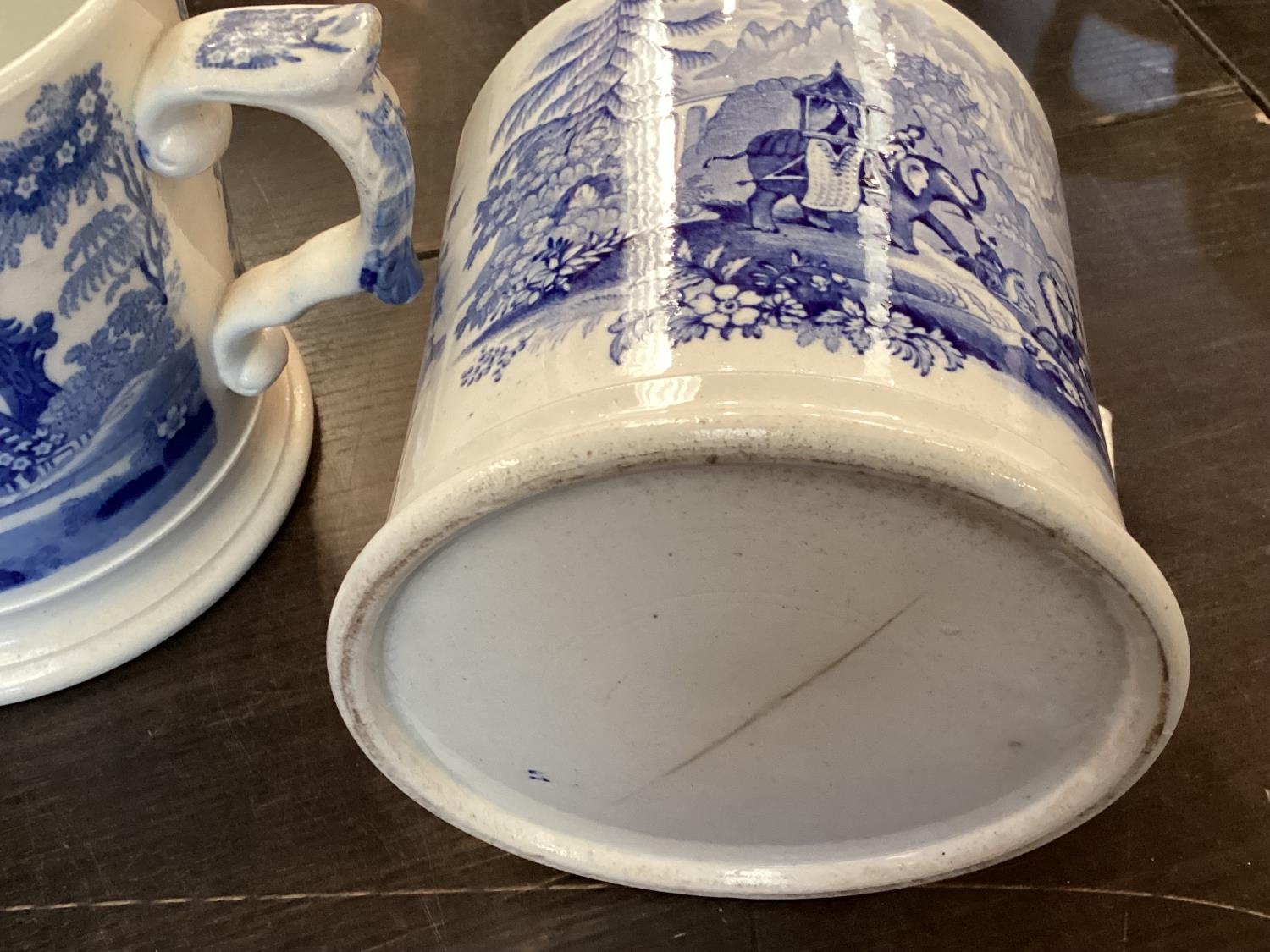 A large collection of blue and white cider mugs, late 18th century to early 20th century, various - Image 7 of 17