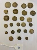 A collection of 16th and 17th century British hammered coinage to include James I 1603 shilling,