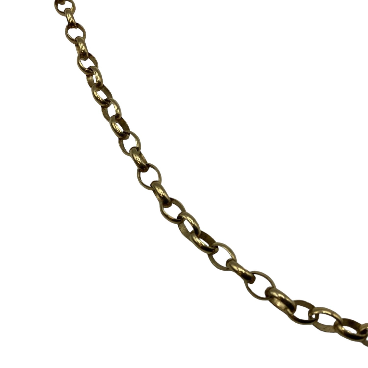 Two 9ct gold chain link necklaces 5.9grams, 68cm and 42cm - Image 4 of 5