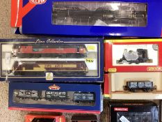 A collection of boxed models Hornby and Lima trains. 00 guage to include R3014