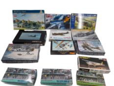 A collection of model aircraft, see both images