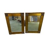 A pair of decorative wall mirrors, country house hotel clearance, all functional and with little