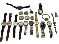 A collection of vintage wristwatches to include Timex Seiko Sason etc.