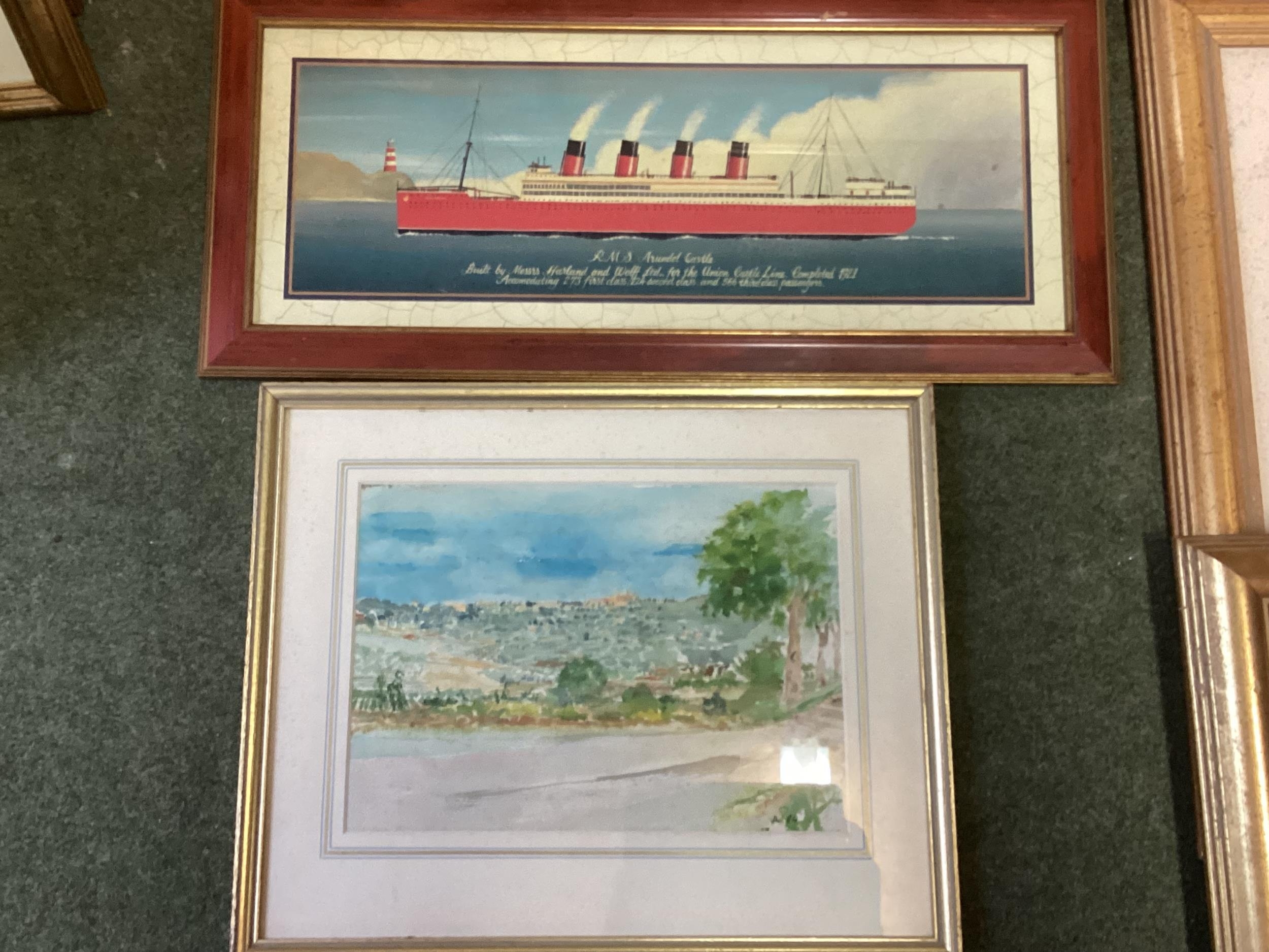 A quantity of framed and glazed decorative prints, including SS GREAT BRITIAN, 1845, all as found - Image 6 of 8