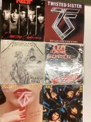 28 (approx) various vinyl albums, to include. Iron Maiden, Kiss, Europe, Judas Priest, Def