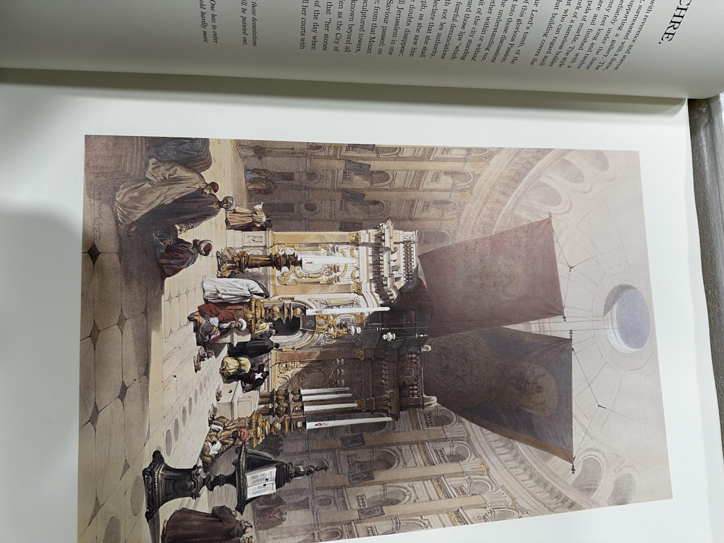 A large part leather and gilt bound volume, Roberts, THE HOLY LAND, Croly, in fitted box, in - Image 8 of 11