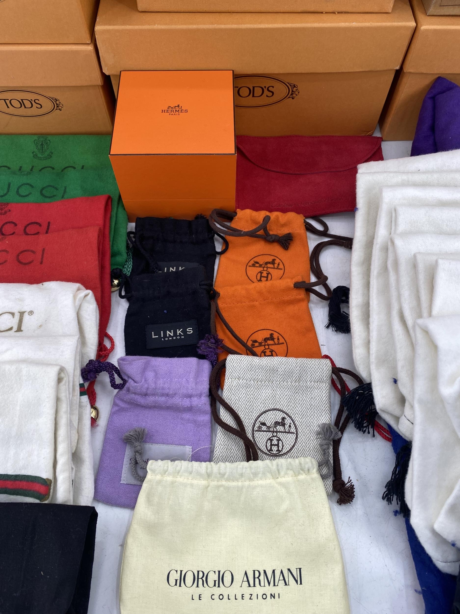 Quantity of Tod's shoe boxes, quantity of dust bags to include Gucci, Tod's, Chanel, Brora, etc; - Image 2 of 5