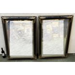 A pair of decorative wall mirrors, country house hotel clearance, all functional and with little