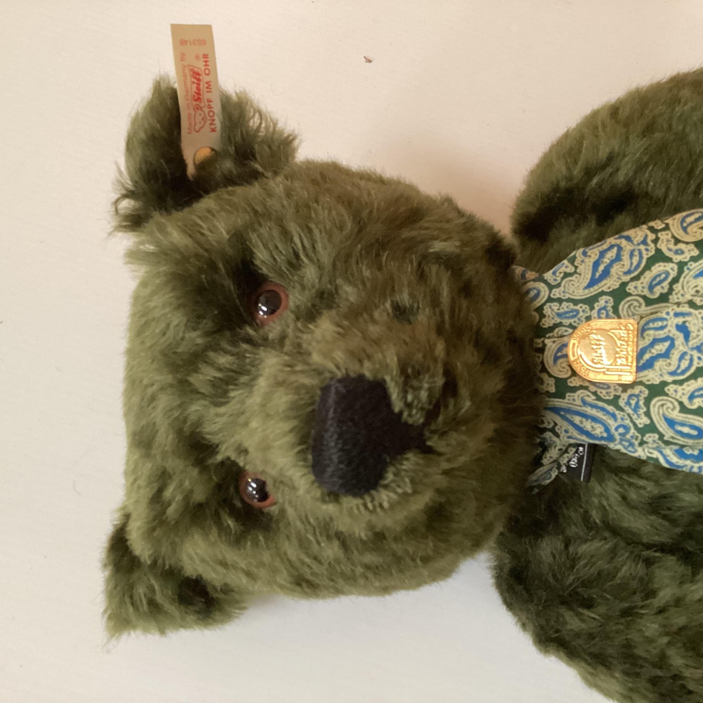 Two Steiff exclusively for Harrods green bears, boxed with certificates, Centenary bear and - Image 12 of 15
