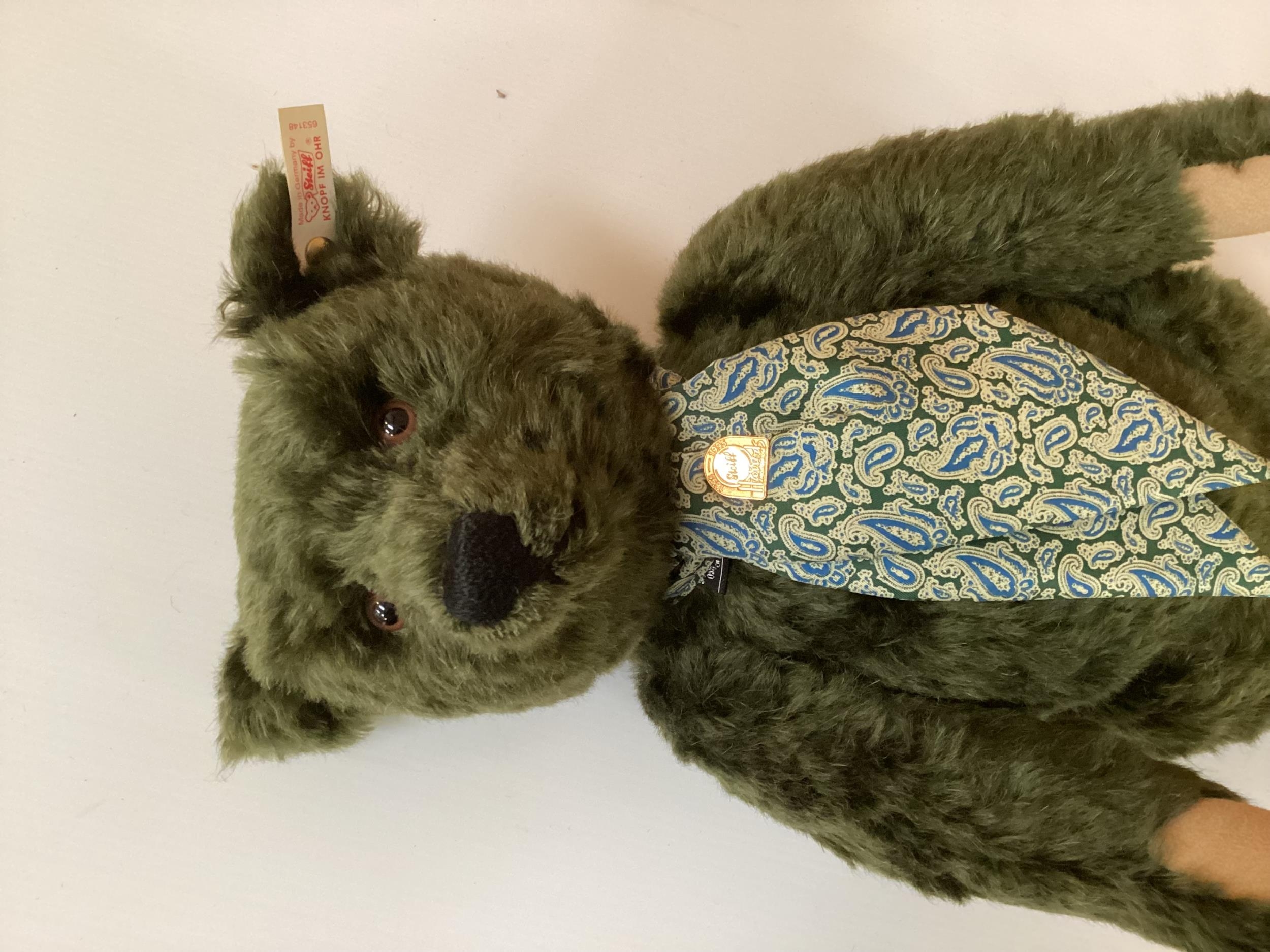 Two Steiff exclusively for Harrods green bears, boxed with certificates, Centenary bear and - Image 11 of 15