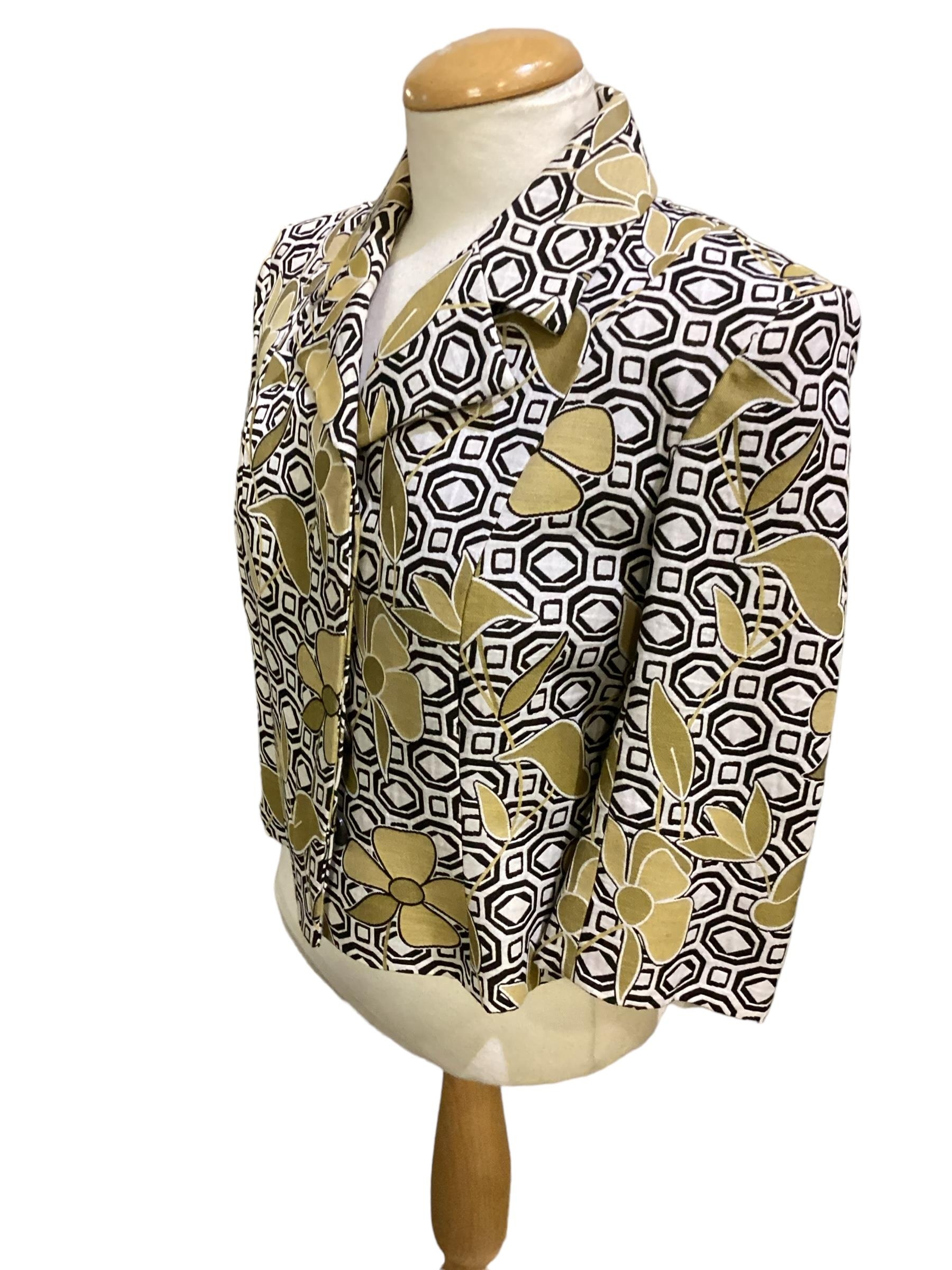 Matthew Williamson, patterned short jacket, condition, make-up stains to collar, size 10. - Image 11 of 11