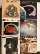 14 (approx) various vinyl albums, to include. Rainbow, Whitesnake, Van Halen etc. Varying condition,