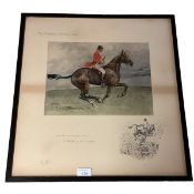 Snaffles print, "The Sparrow - Catchin Sort", signed in pencil lower left. Condition: browning