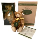 Two Harrods Steiff bears, boxed with certificates, both musical, one 1991 Musical Bear, 1997