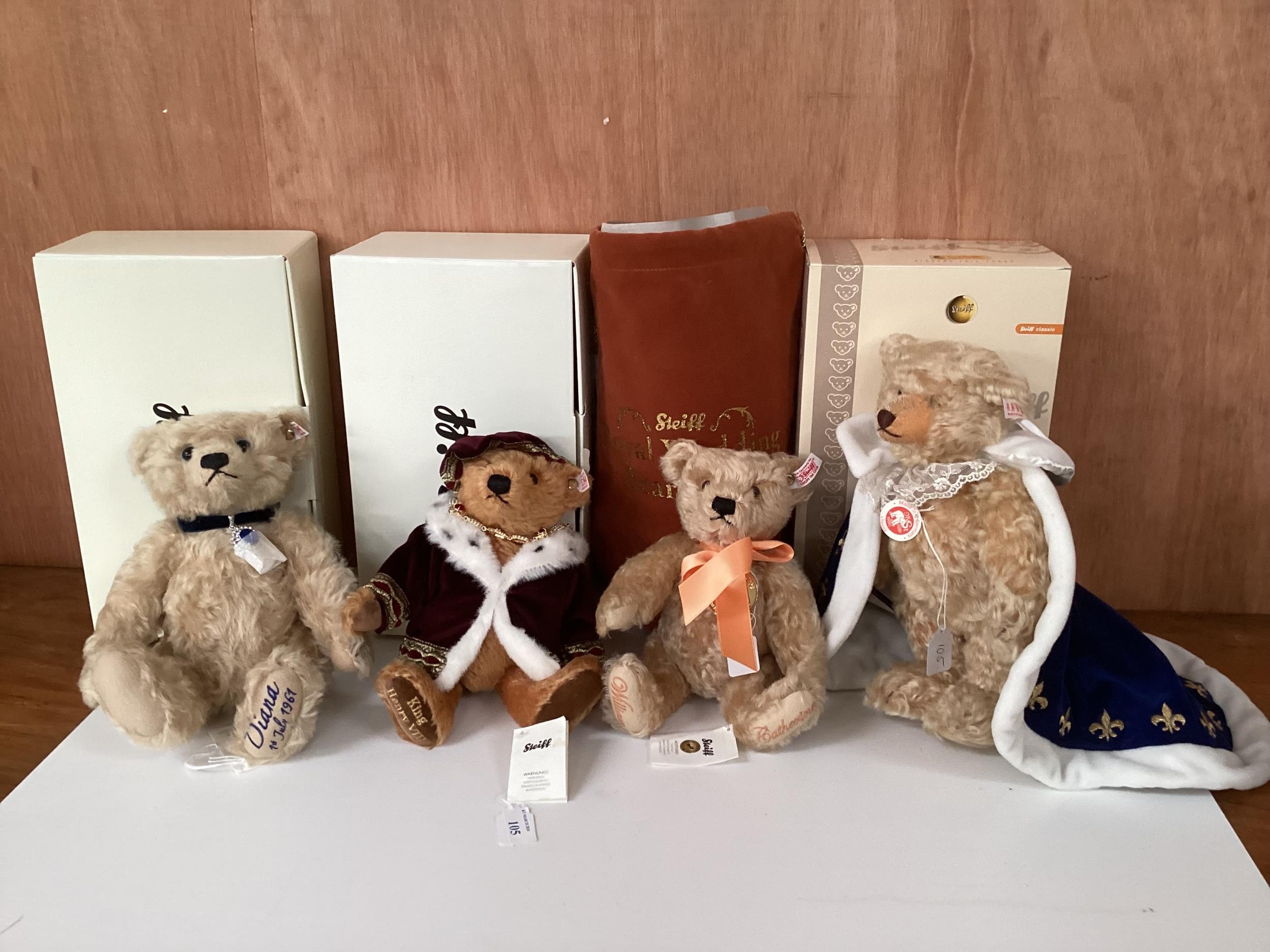 Four Steiff Bears with a Royal theme, all boxed, all limited, all certificates, in condition as new, - Image 2 of 20