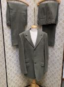 An Alain Pain, tweed country suit: a jacket (44) and two pairs of trousers (38), good quality and in