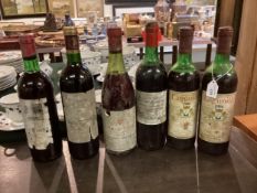 Six bottle of assorted wine, see images for details, to include Lagunilla 1986, Chateau La Tour De