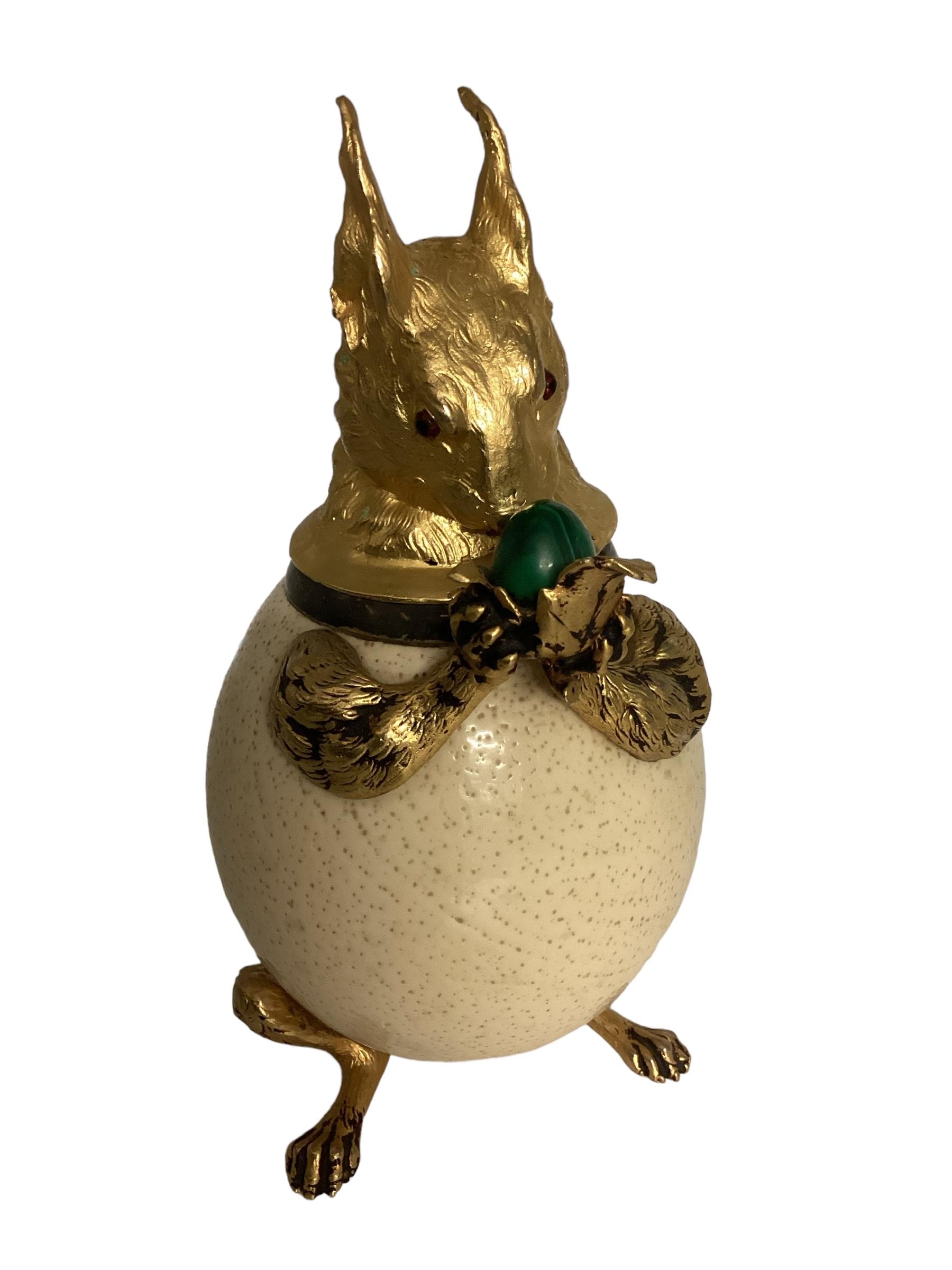 A quantity of silver and silver plated items and an ornate Ostritch egg, modelled in the form of a - Image 18 of 22