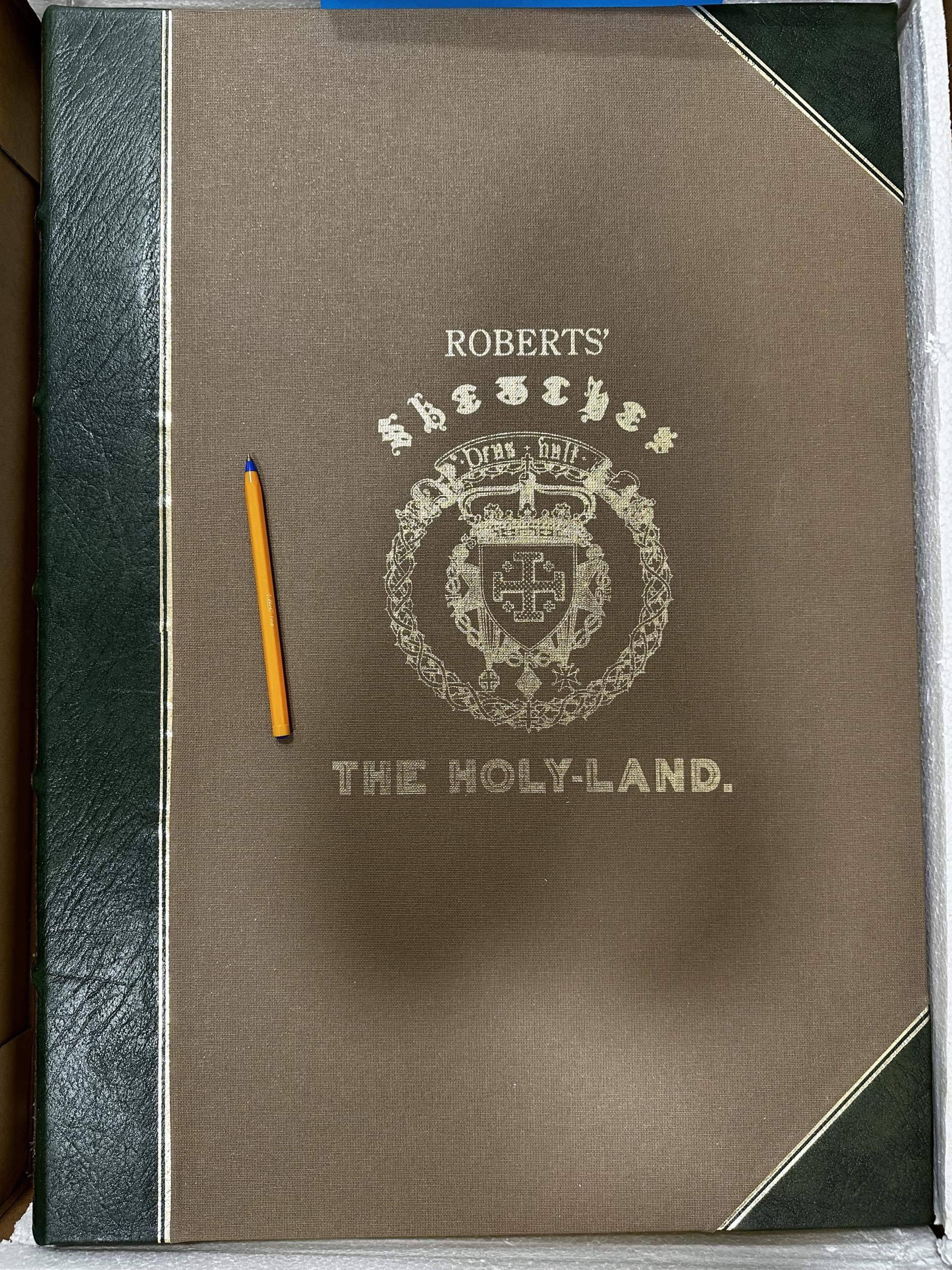 A large part leather and gilt bound volume, Roberts, THE HOLY LAND, Croly, in fitted box, in - Image 11 of 11