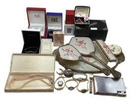 A collection of costume jewellery and fashion watches etc.