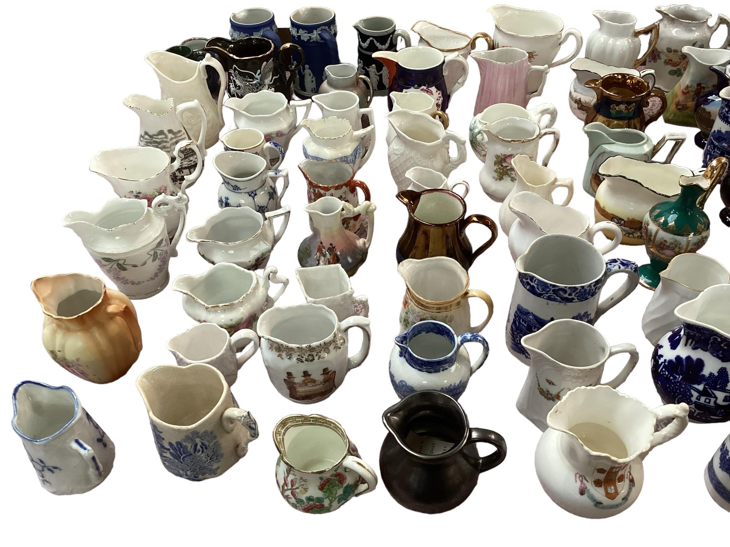 A large collection of late C19th and C20th ceramic and pottery jugs, all as found - Image 20 of 20