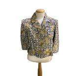 Matthew Williamson, patterned short jacket, condition, make-up stains to collar, size 10.