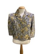 Matthew Williamson, patterned short jacket, condition, make-up stains to collar, size 10.