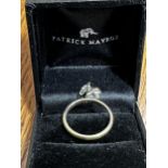 A PATRICK MAVROS ring with elephant design to top, stamped 925, in original Patrick Mavros box, 2.9g