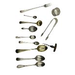 Collection of mainly sterling silver and white metal items 278 g, together with a Lund patent cork