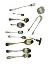 Collection of mainly sterling silver and white metal items 278 g, together with a Lund patent cork