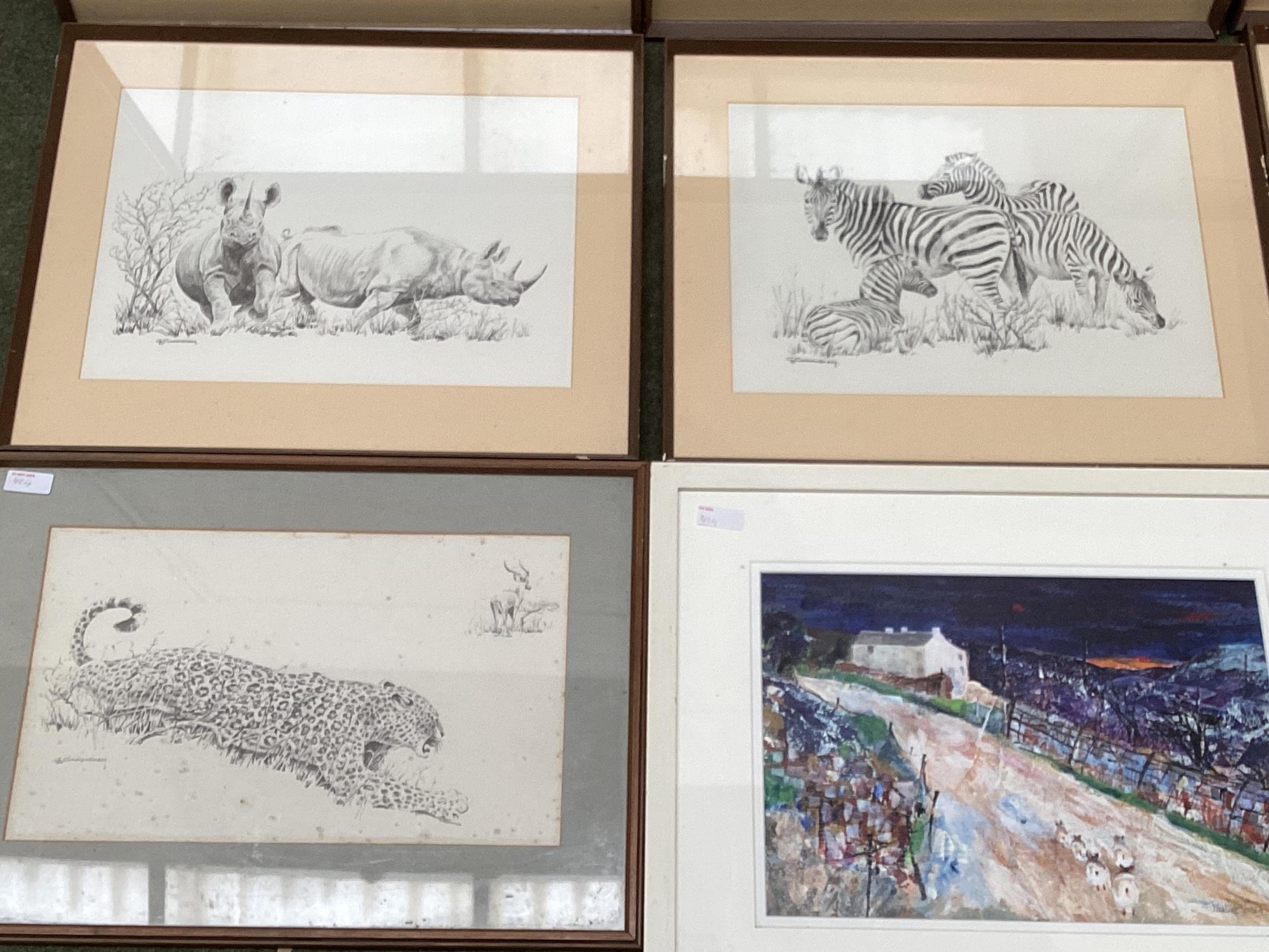Quantity of pictures and prints to include a Cecil Aldin Hunting print, and a set of framed and - Image 6 of 14