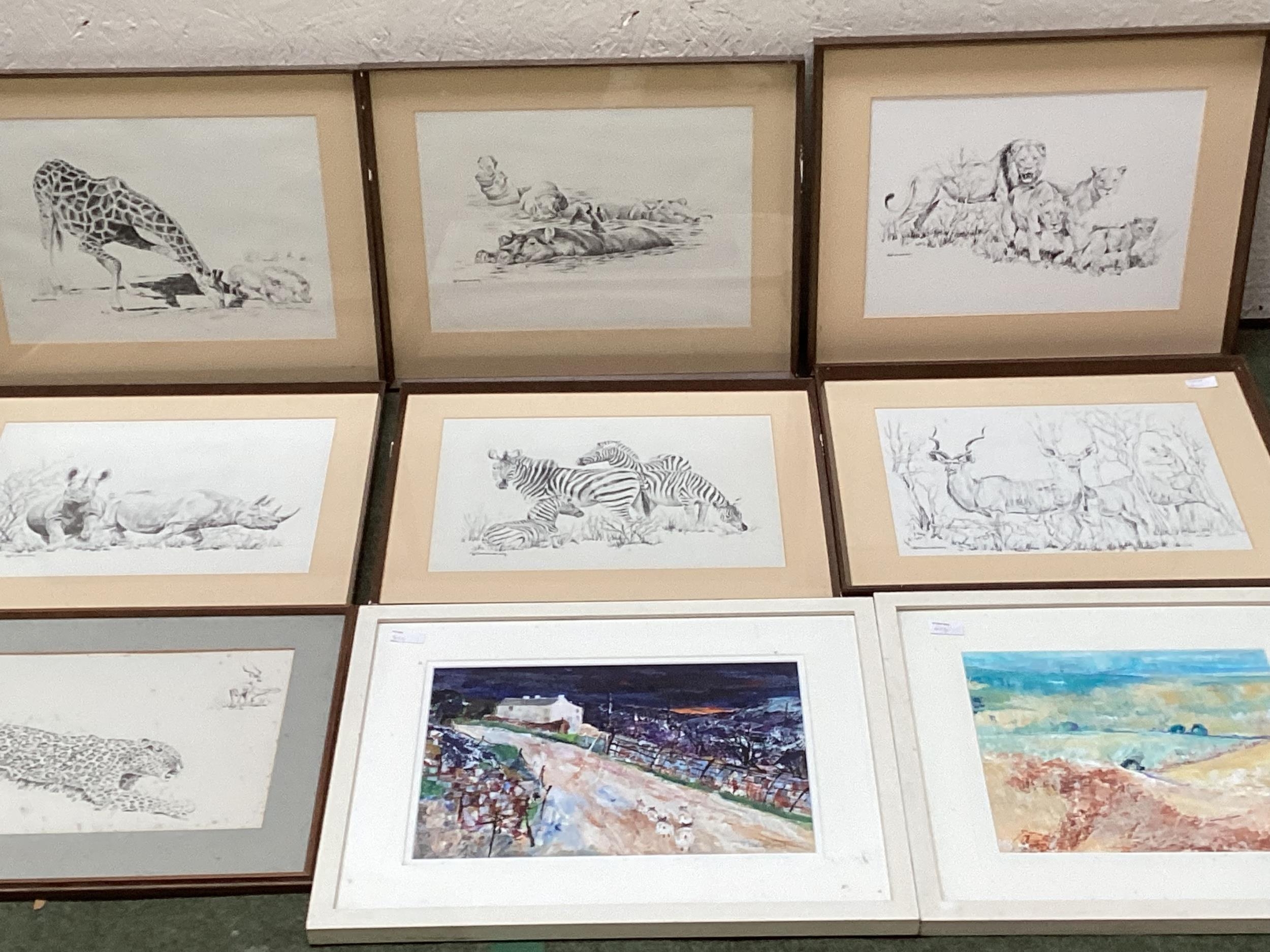 Quantity of pictures and prints to include a Cecil Aldin Hunting print, and a set of framed and - Image 2 of 14