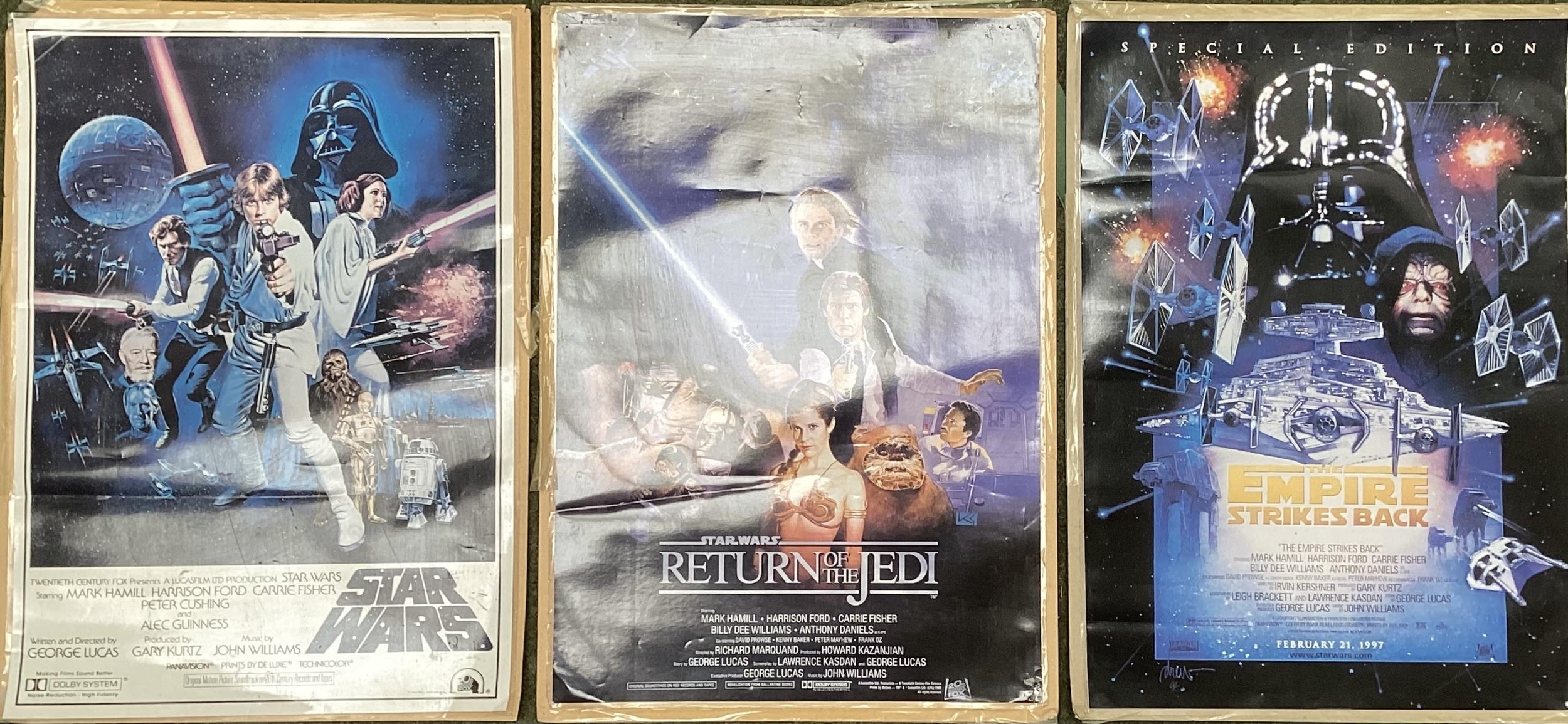 STAR WARS, three laminated Star Wars Posters. Special Edition The Empire Strikes Back, Return Of The - Image 2 of 7