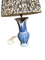 A large quantity of table lamps, lamp shades, desk lamp etc, some wear etc, house clearance sold