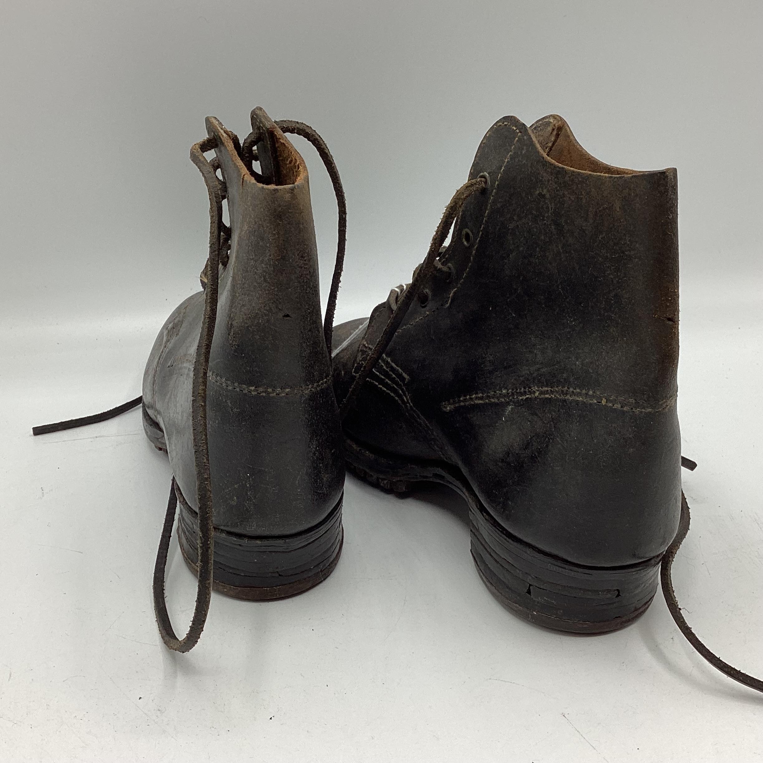 A pair of Victorian girls leather lace up boots; Fawley Manor Clearance - Image 3 of 4