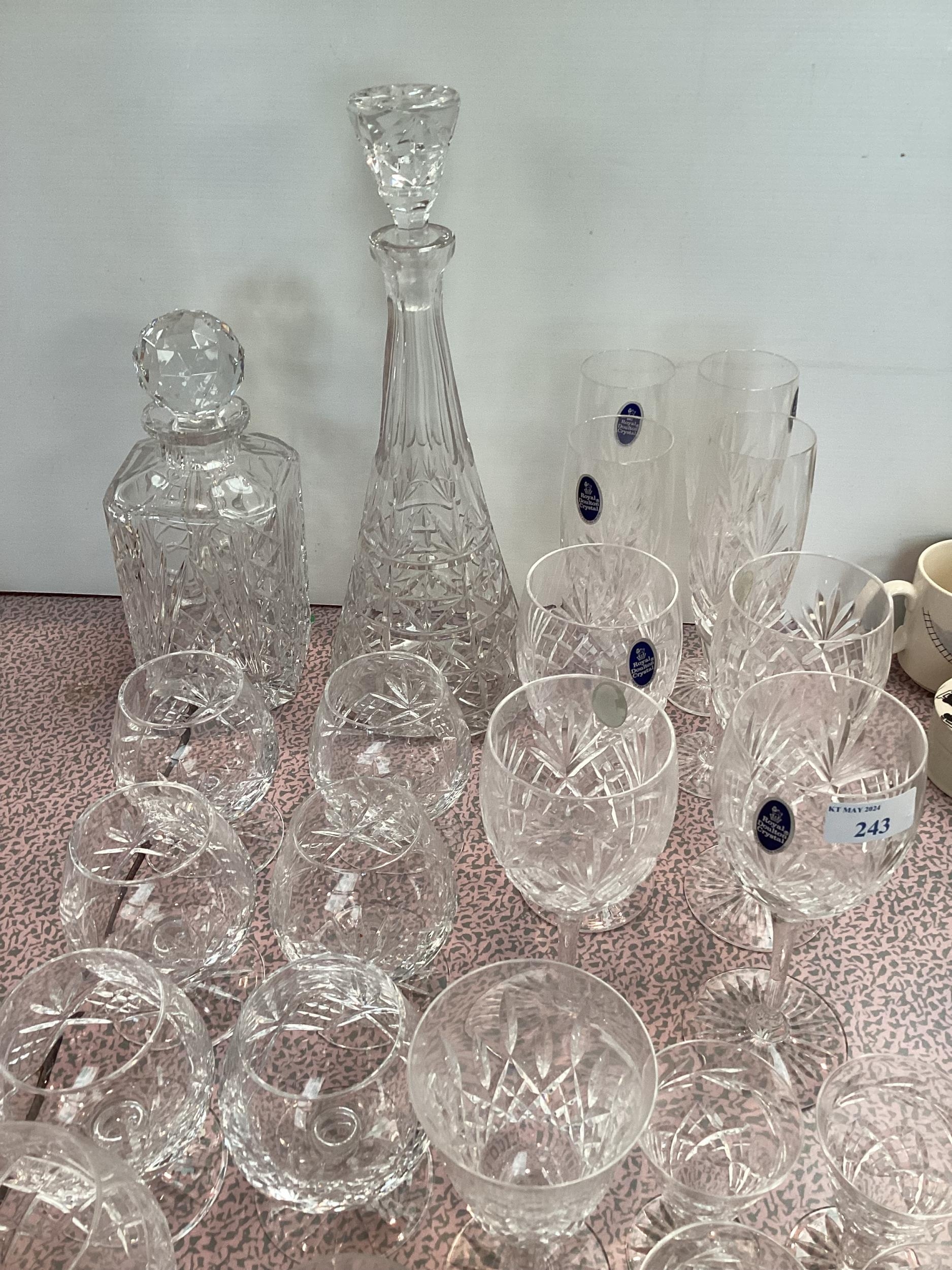 A quantity of general china and glass items, to include Royal Doulton crystal etc etc, see all - Image 5 of 14