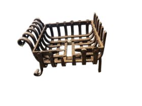 A small traditional fire grate, 31 x 31 x 25, as found, Fawley Manor clearance