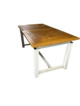 Large good quality contemporary dining table. 186cm L