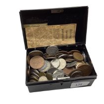 A tin of 19th/20th UK and World coinage.