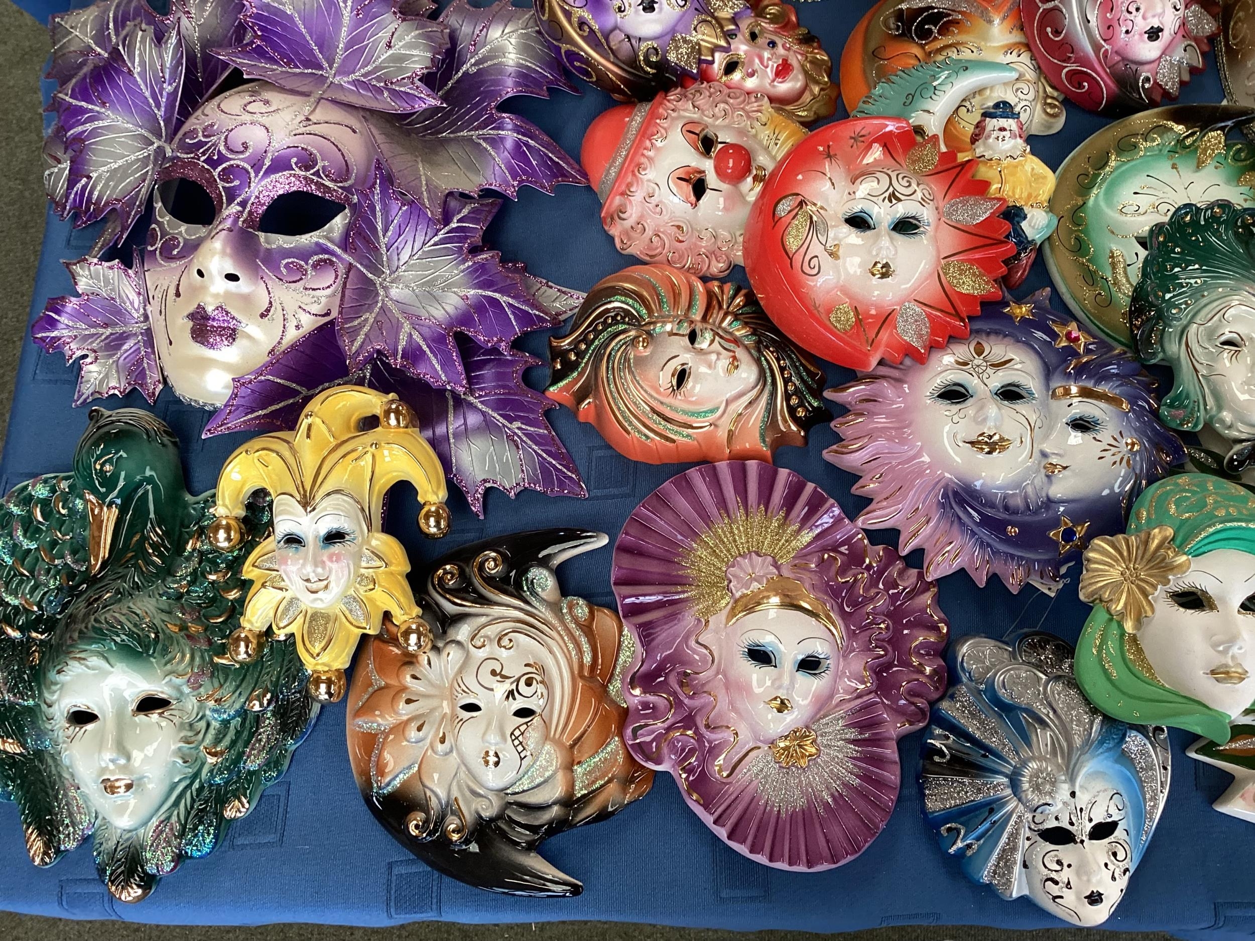 Approx 50 Venetian style masks, see images for details - Image 5 of 7