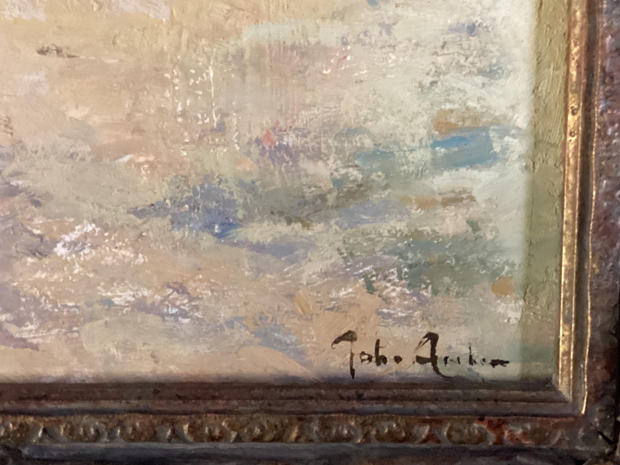 JOHN AMBROSE (1931-2010) Pair of Impressionist oils, in decorative frame signed lower right, 35 x - Image 6 of 7